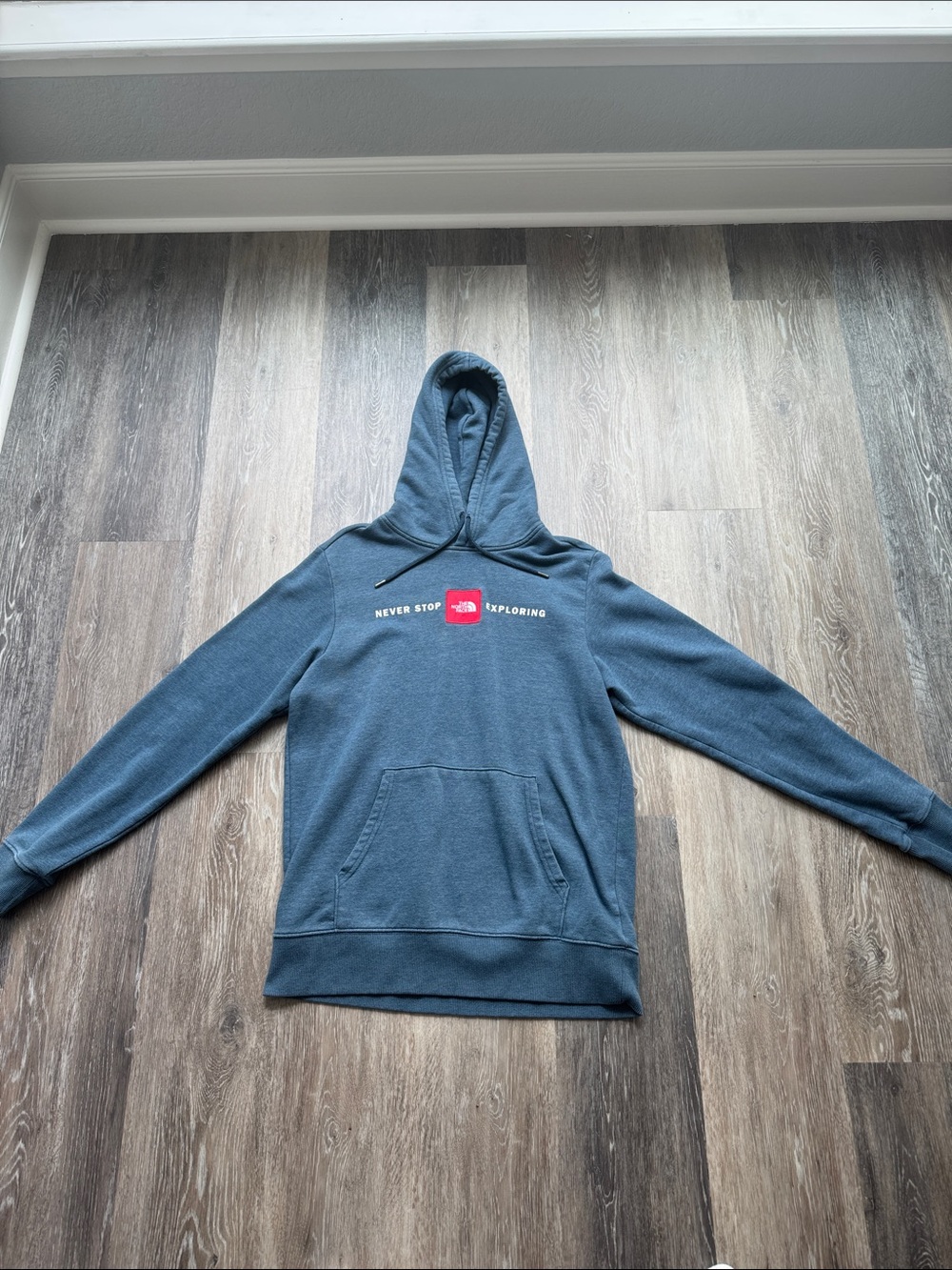 The North Face Men's Slate Blue 'Never Stop Exploring' Pullover Hoodie